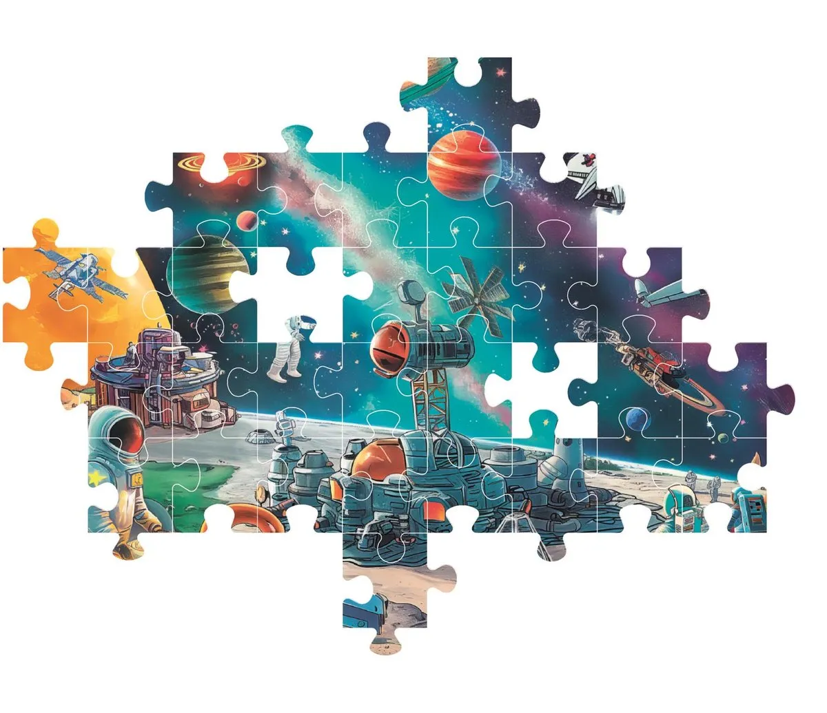 Clementoni Cosmic Crew 2025 Kinderpuzzel 104 Stukjes - Multikleur - afbeelding 6 van 6