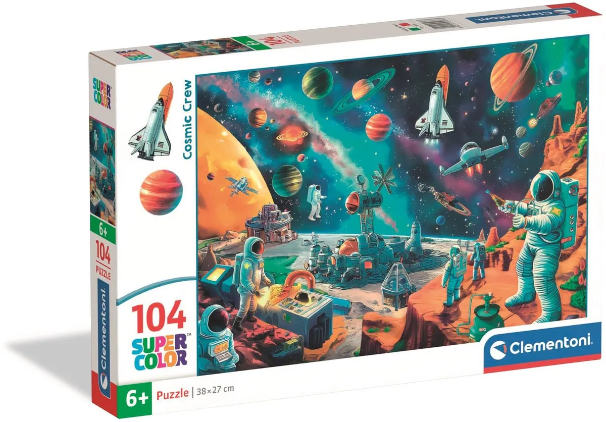 Clementoni Cosmic Crew 2025 Kinderpuzzel 104 Stukjes