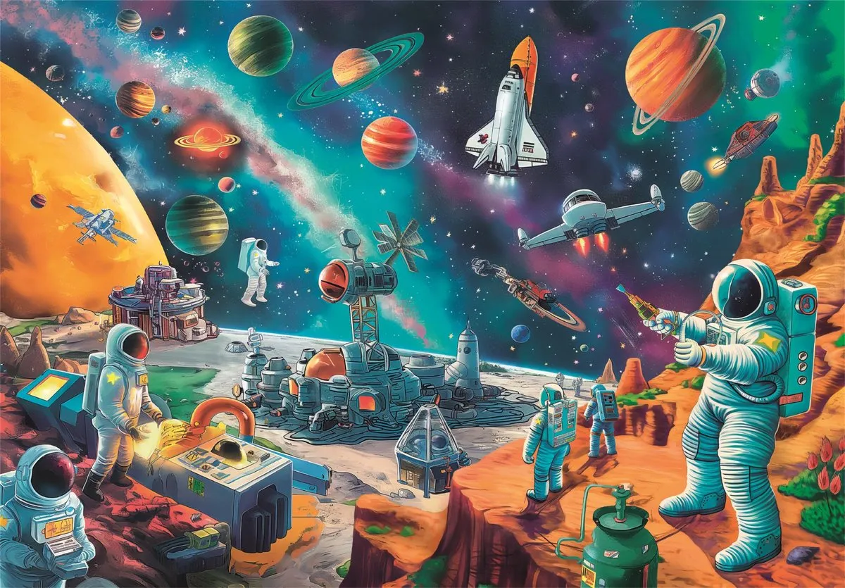 Clementoni Cosmic Crew 2025 Kinderpuzzel 104 Stukjes - Multikleur