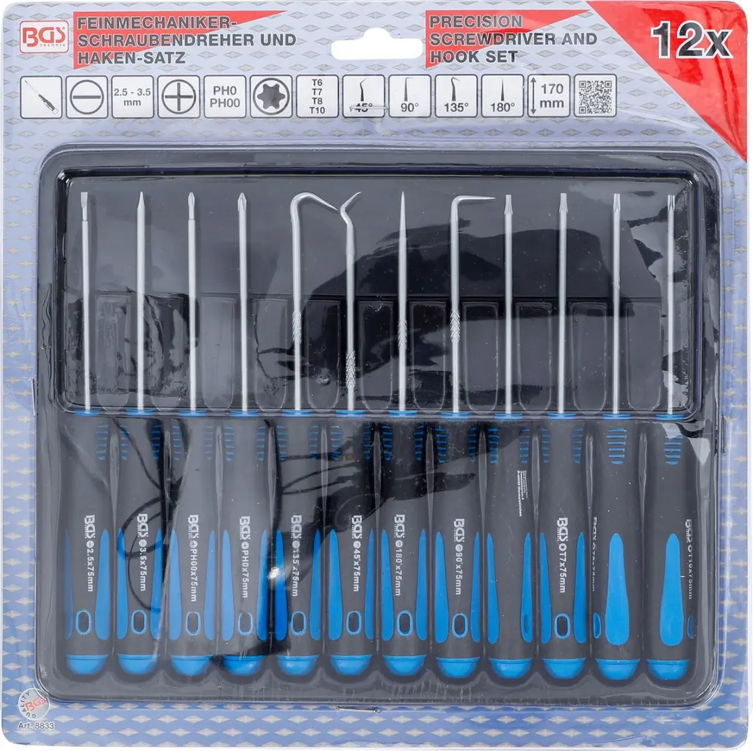 BGS technic Schroevendraaier en Haakset 8833