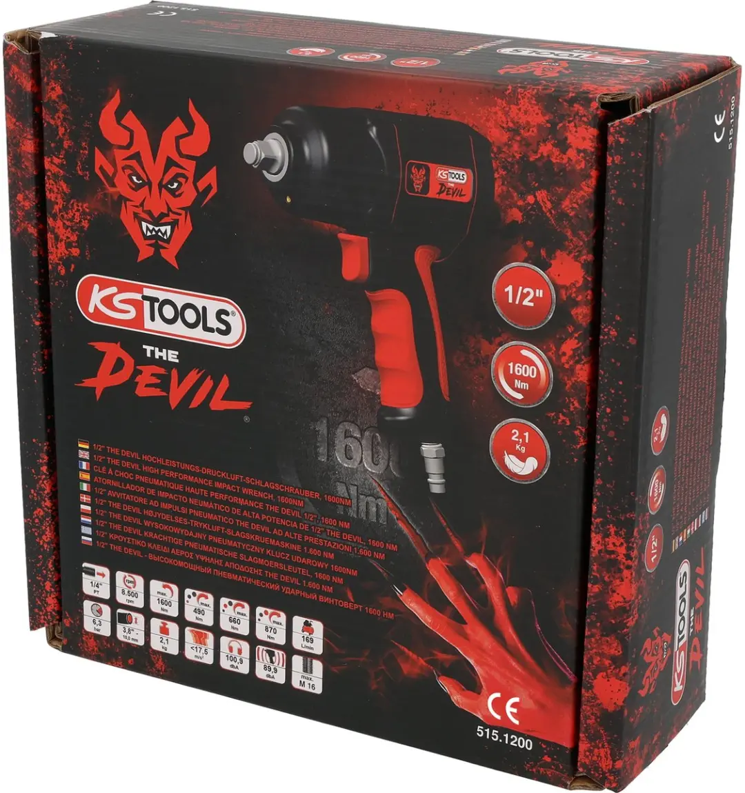 KS Tools THE DEVIL 515.1200 Slagmoersleutel - 1/2 inch - 1600 Nm - afbeelding 4 van 6