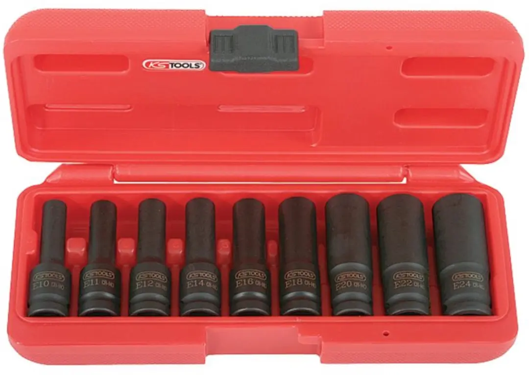 KS Tools TX-E Serie Dopsleutelset E10-E24