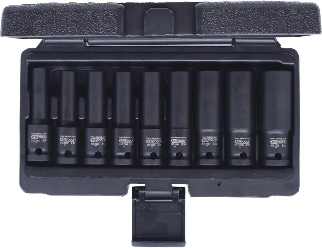 KS Tools TX-E Serie Dopsleutelset E10-E24 - 9-delig - afbeelding 2 van 4