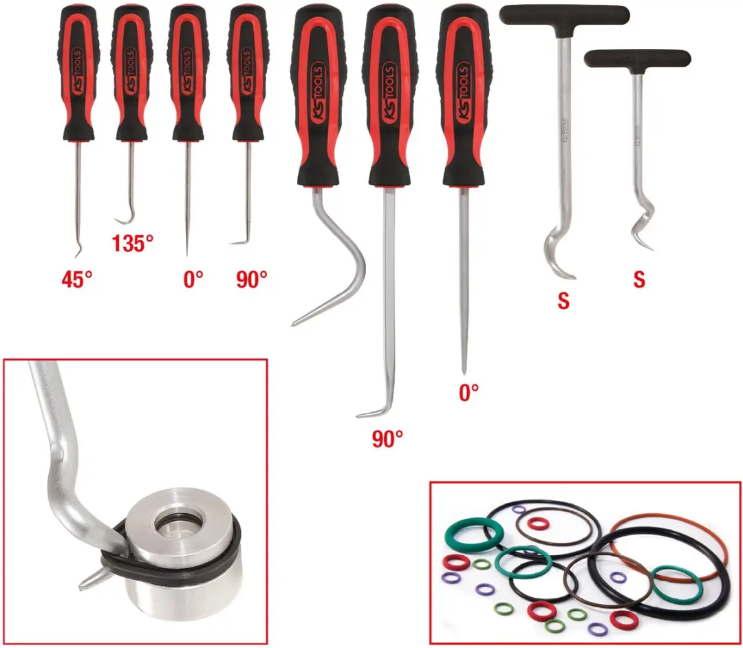 KS Tools Master Haakset 550.1070 - 9-delig - Zilver/Zwart - afbeelding 5 van 6