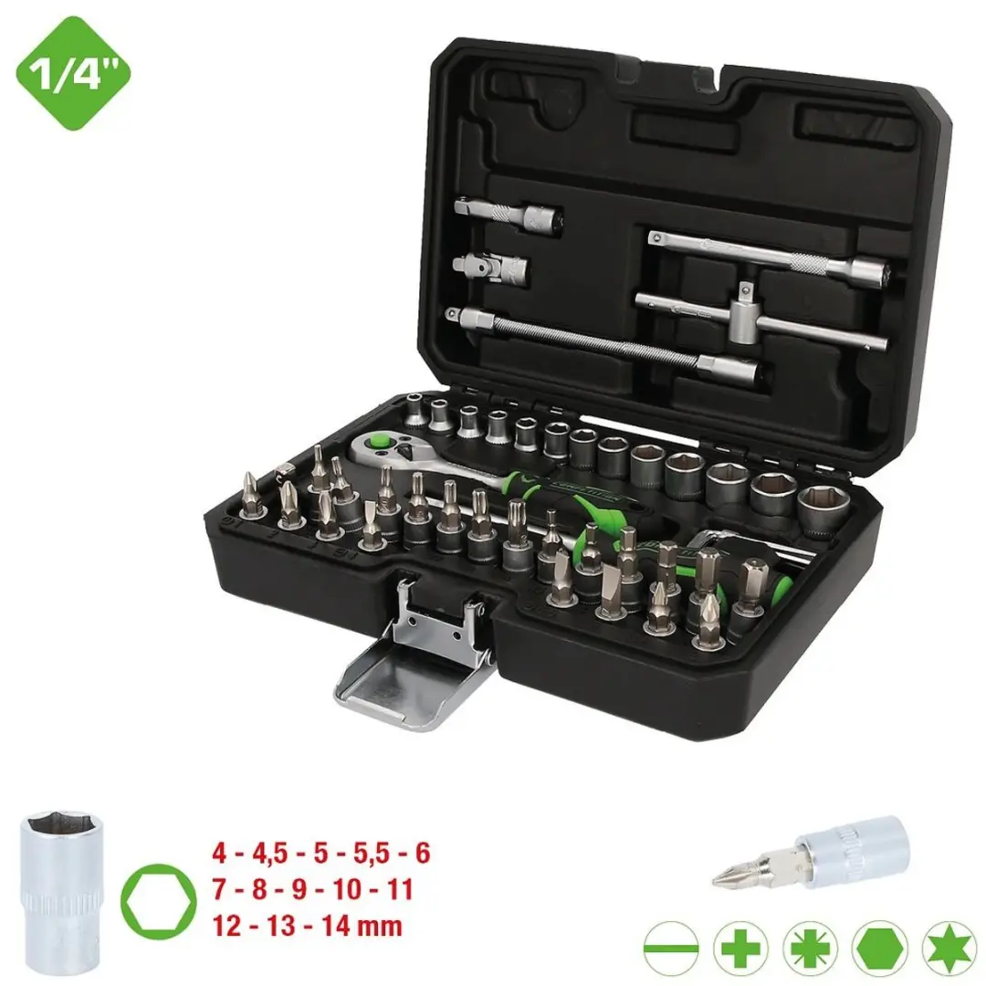 KS Tools COMPETITION 1/4" Dopsleutelset - 48-delig - afbeelding 2 van 6