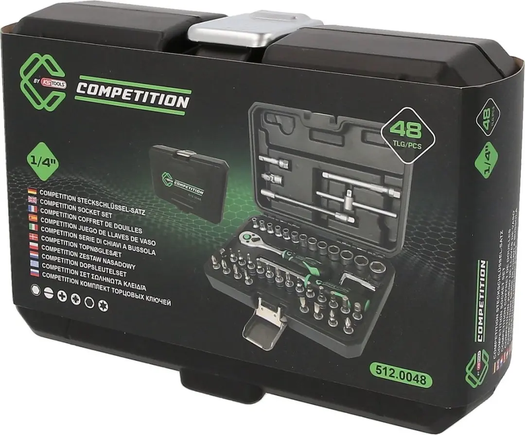 KS Tools COMPETITION 1/4" Dopsleutelset - 48-delig - afbeelding 6 van 6