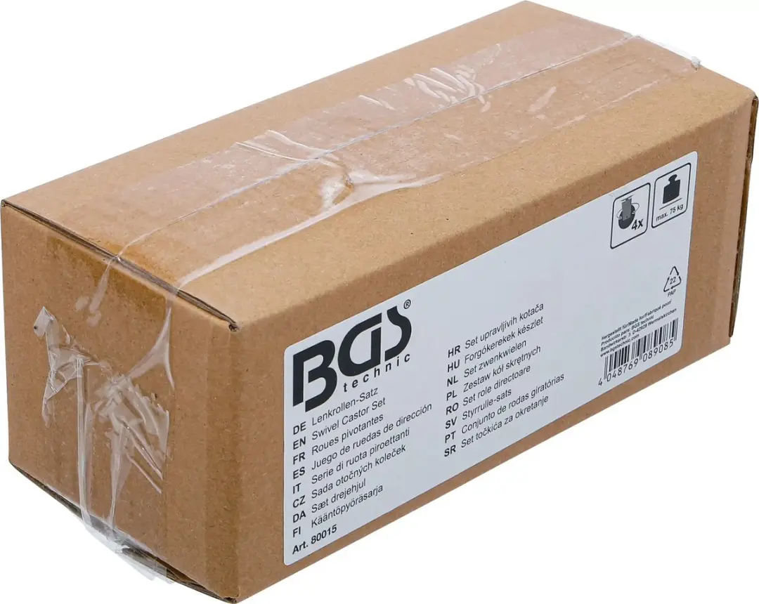 BGS Set zwenkwielen