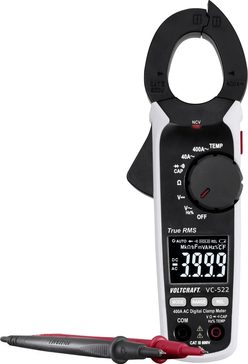 Voltcraft VC-522 Stroomtang Digitaal