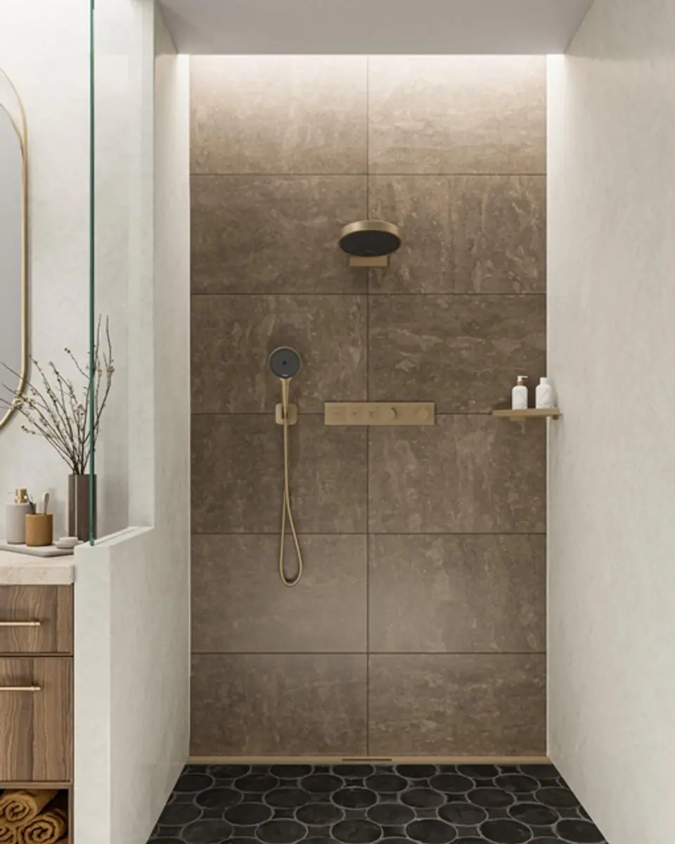 Hansgrohe Rainselect Afbouwdeel 15380140 - Geborsteld Brons - afbeelding 2 van 3