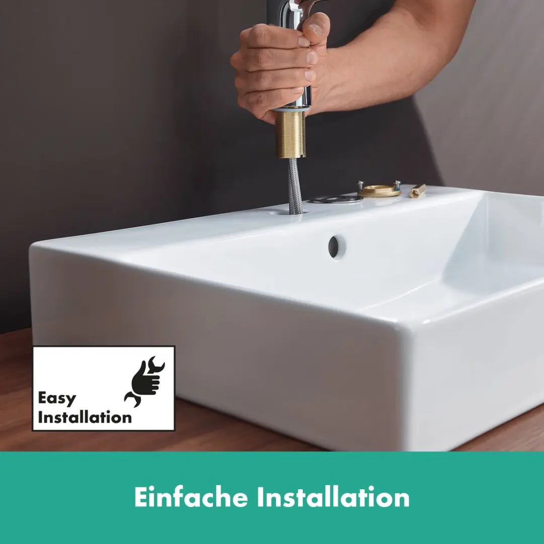 Hansgrohe Vernis Blend 70 Wastafelmengkraan 71550000 - Chroom - afbeelding 4 van 6