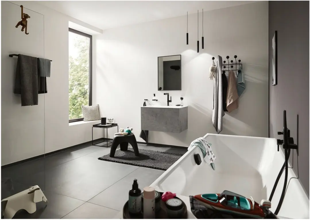 Hansgrohe Finoris 1 Greeps Inbouw Badmengkraan - Mat Zwart - afbeelding 6 van 6
