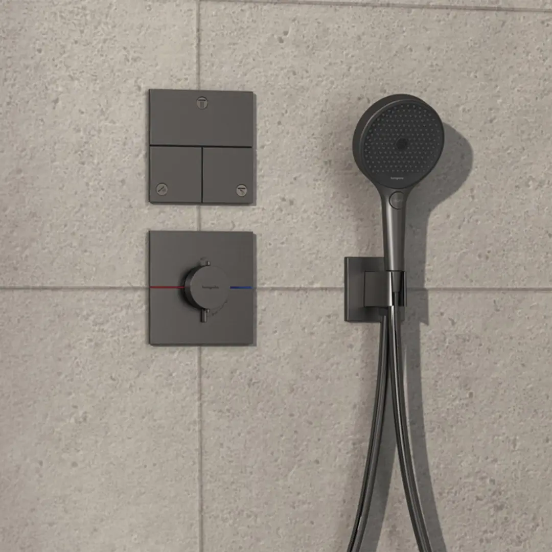 Hansgrohe ShowerSelect Comfort E Thermostaat - Zwart Chroom - afbeelding 3 van 6