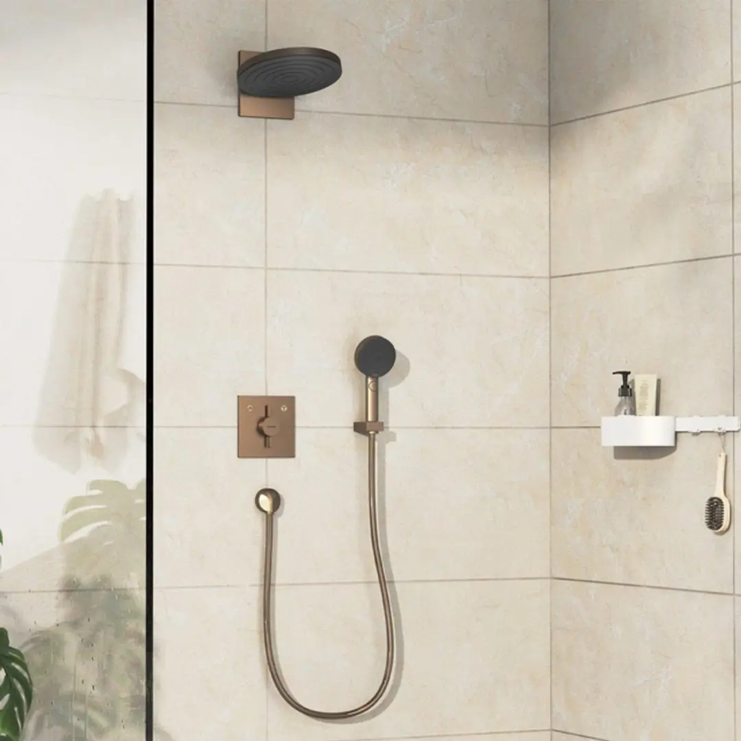 Hansgrohe DuoTurn E Inbouw mengkraan - voor 2 functies - geborsteld brons - afbeelding 5 van 6