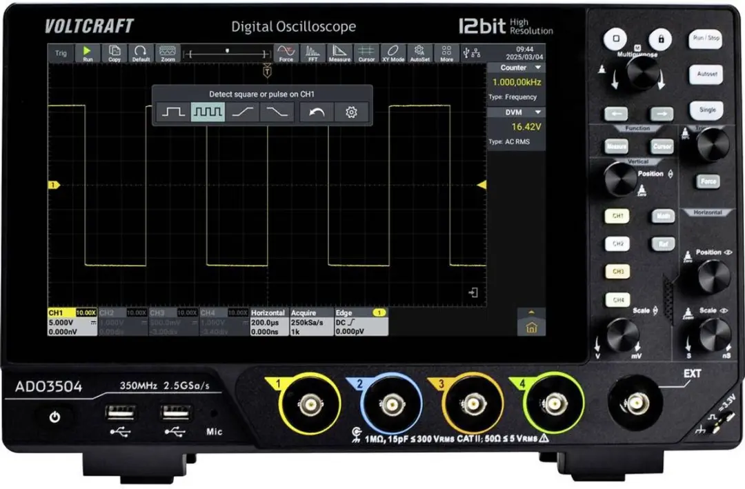 Voltcraft ADO-3504 Digitale Oscilloscoop