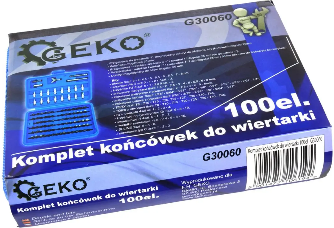GEKO Schroevendraaier Bitset G30060 - 100-delig - afbeelding 5 van 6