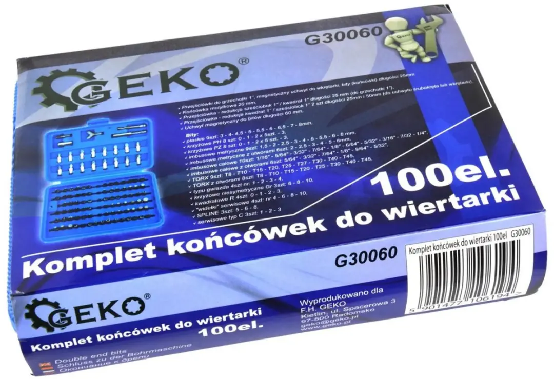 GEKO Schroevendraaier Bitset G30060 - 100-delig - afbeelding 6 van 6