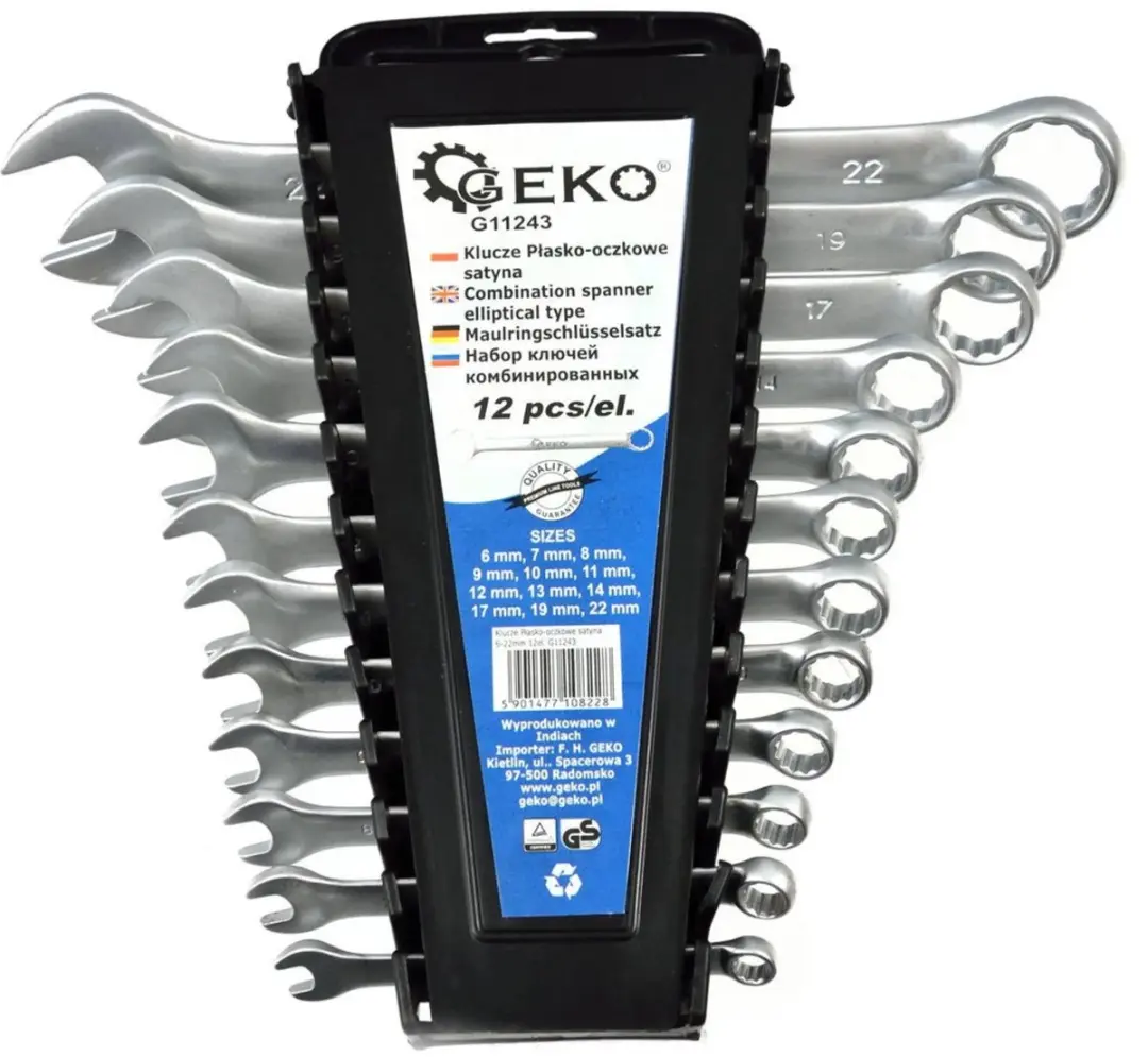 GEKO Satin afwerking steeksleutelset