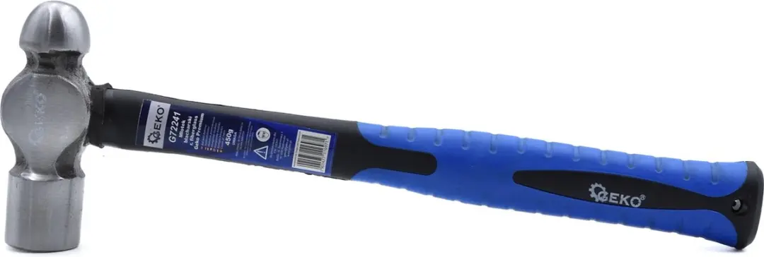 GEKO Ball Pein Hamer 450g - Glasvezel Steel - afbeelding 4 van 6