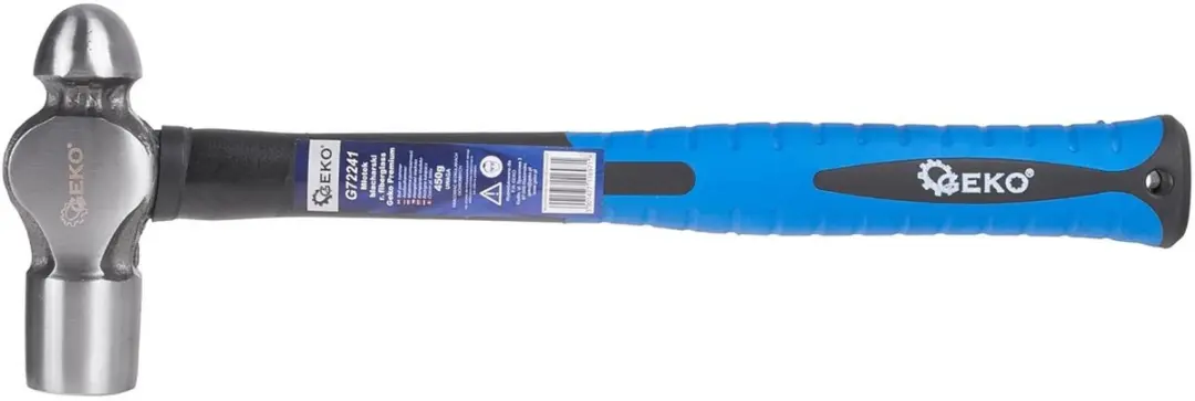 GEKO Ball Pein Hamer 450g - Glasvezel Steel - afbeelding 2 van 6