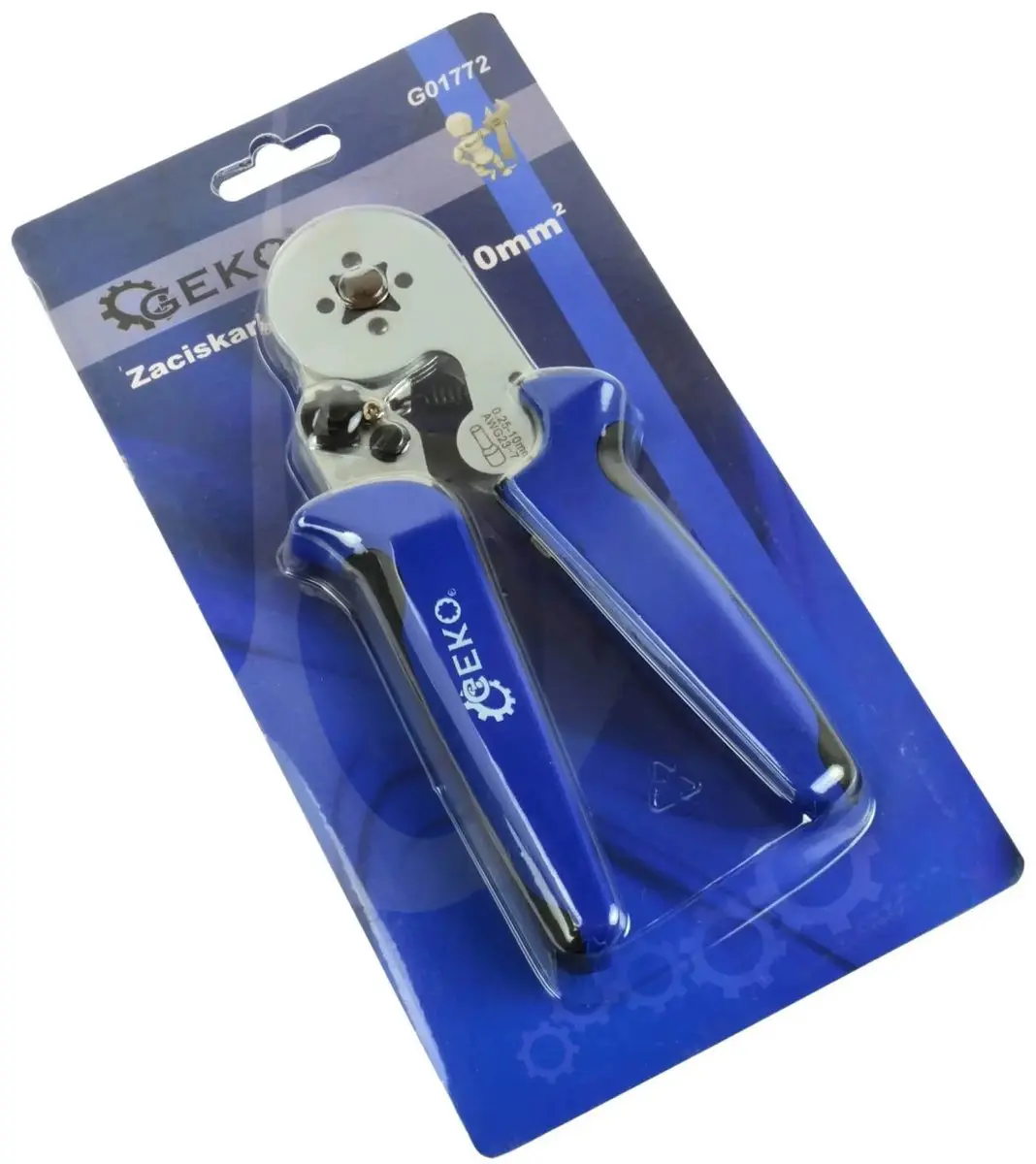 GEKO Zelfinstellende Krimptang G01772 - 0,25-10 mm² - 175mm - afbeelding 4 van 5