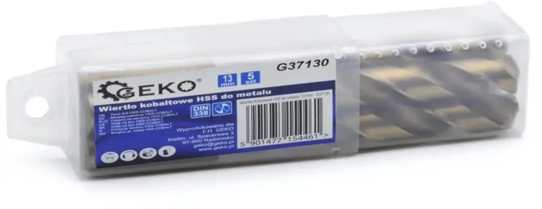 GEKO HSS Metaalboor 13mm - 5 stuks - afbeelding 2 van 6