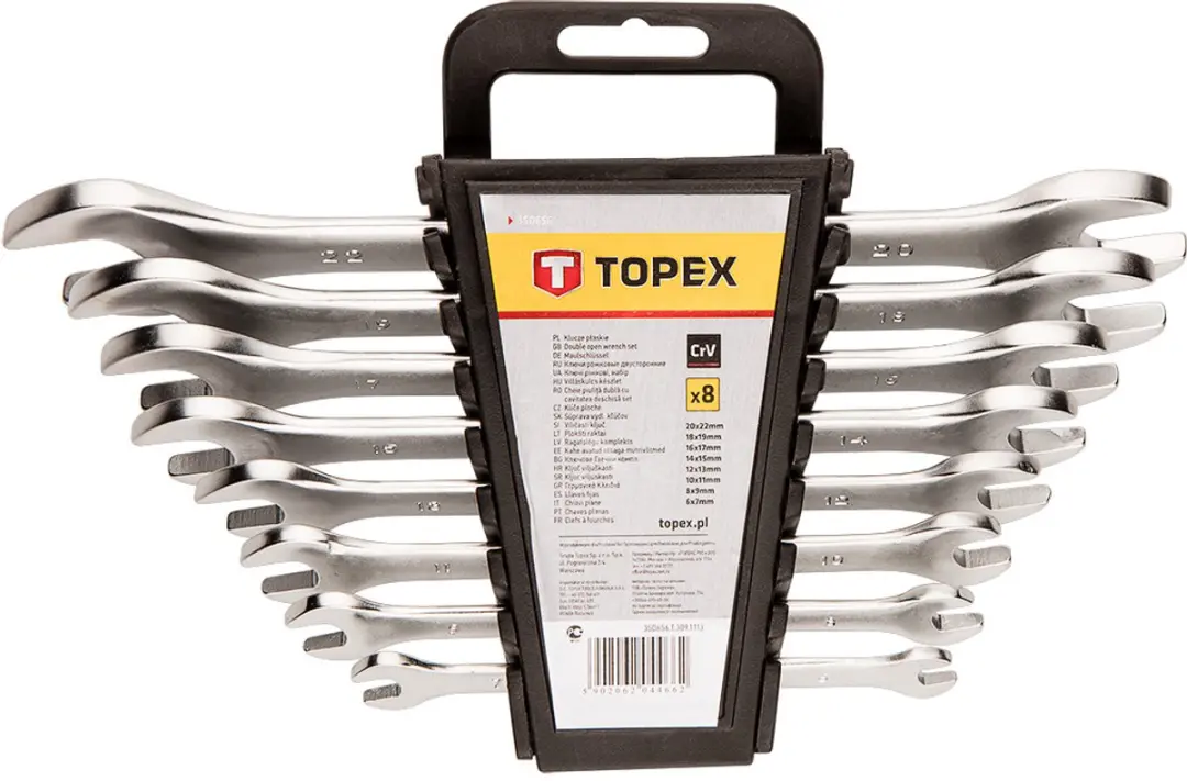 Topex Dubbele Steeksleutelset 6-22mm