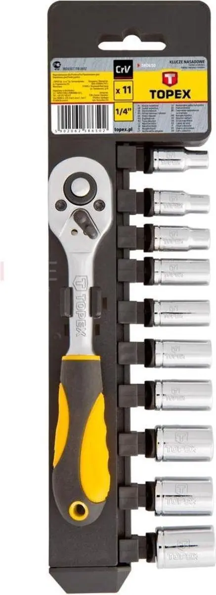 Topex Dopsleutelset 1/4" 38D650