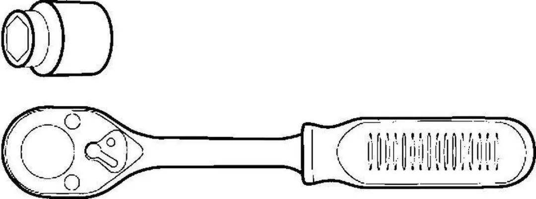 Topex Dopsleutelset 1/4" 38D650 - 11-delig - afbeelding 6 van 6
