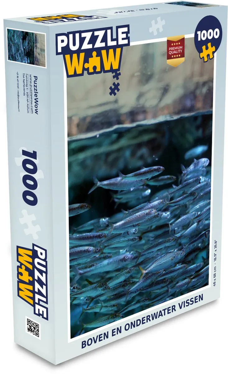 PuzzleWow Vissen School Legpuzzel 1000 Stuks