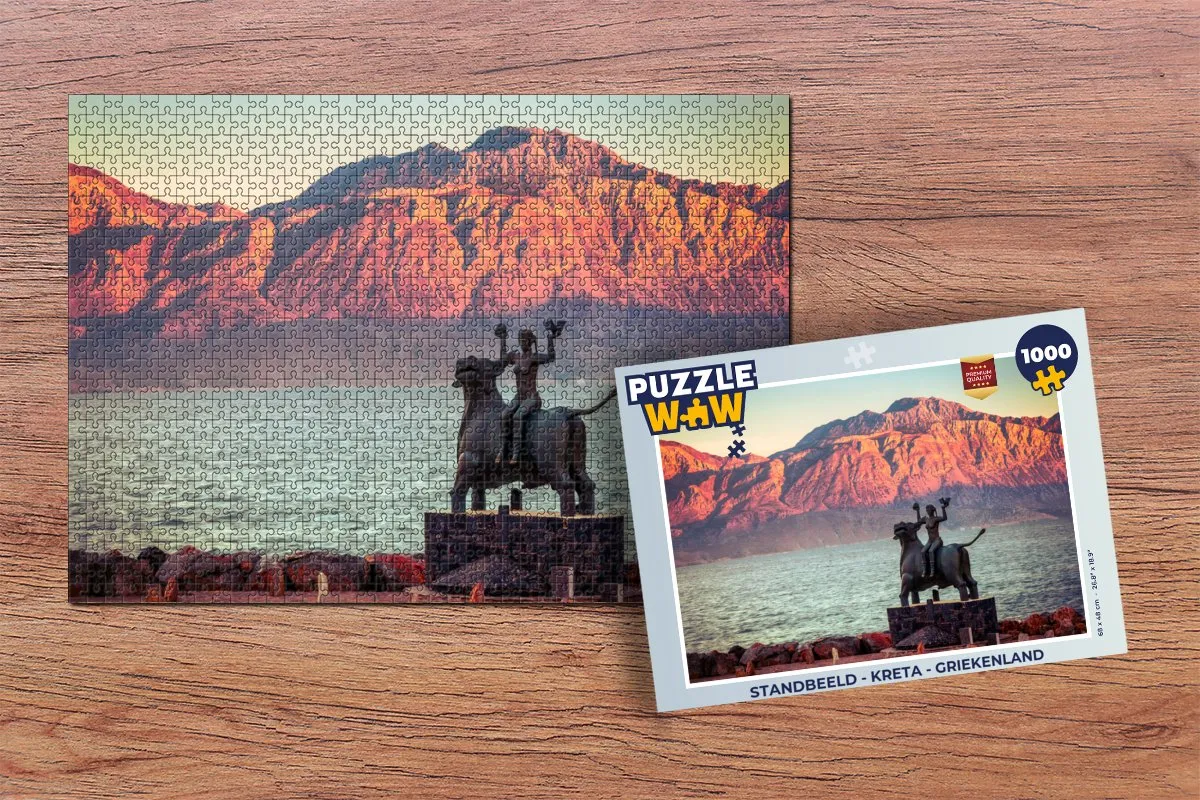 PuzzleWow Kreta Legpuzzel 1000 Stuks - Multicolor