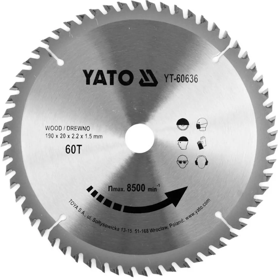Yato YT-60636 Cirkelzaagblad