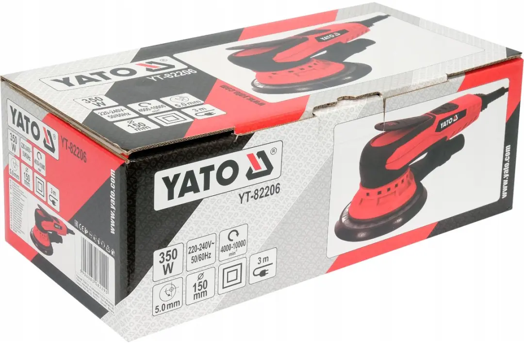 Yato YT-82206 Excentrische Schuurmachine - 350W - 150mm - afbeelding 4 van 6