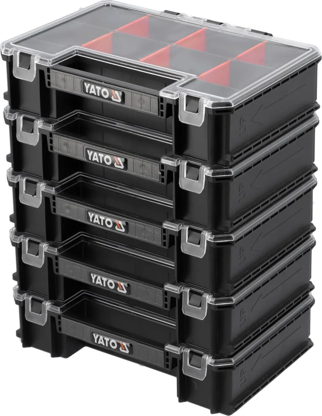 Yato S12 YT-09163 Gereedschapskoffer & Organizer - Zwart - afbeelding 2 van 5