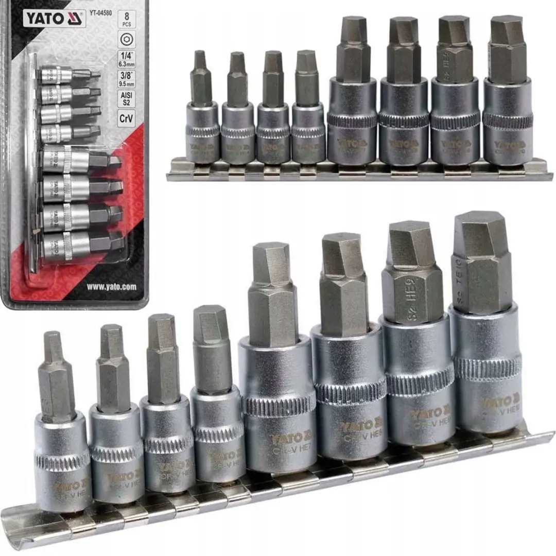 Yato YT-04580 Spiraalbitset 8-delig