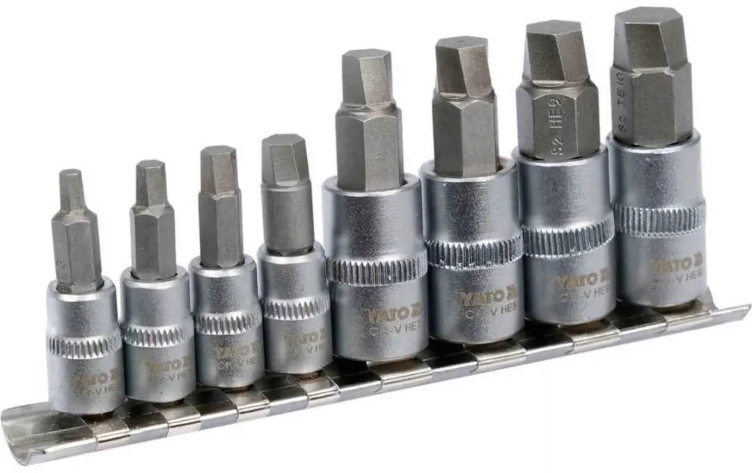 Yato YT-04580 Spiraalbitset 8-delig - 1/4 en 3/8 inch - afbeelding 3 van 6
