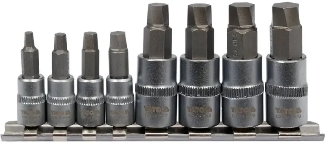 Yato YT-04580 Spiraalbitset 8-delig - 1/4 en 3/8 inch - afbeelding 2 van 6