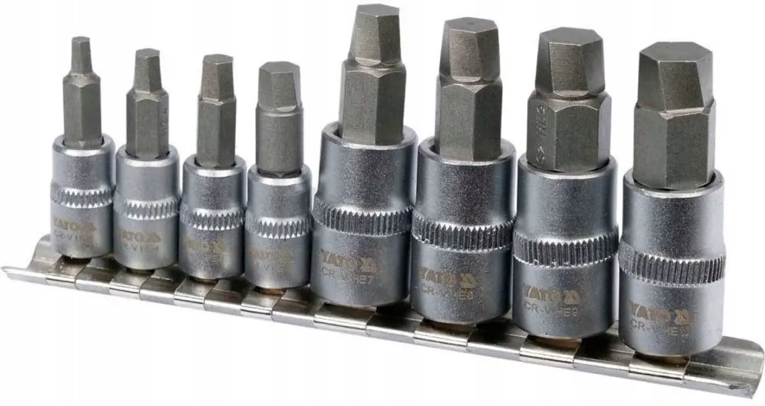 Yato YT-04580 Spiraalbitset 8-delig - 1/4 en 3/8 inch - afbeelding 4 van 6