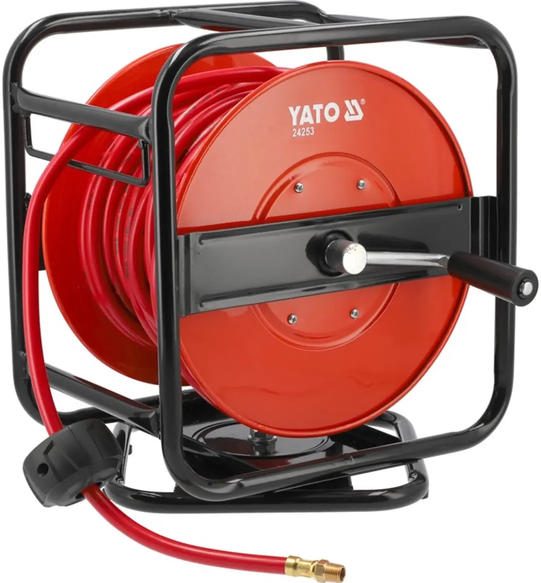 YATO 30 Meter Luchthaspel met Draaibaar Onderstel