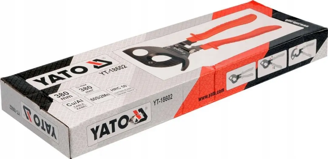 Yato YT-18602 Kabelkniptang 380mm - Rood/Zwart - afbeelding 3 van 3