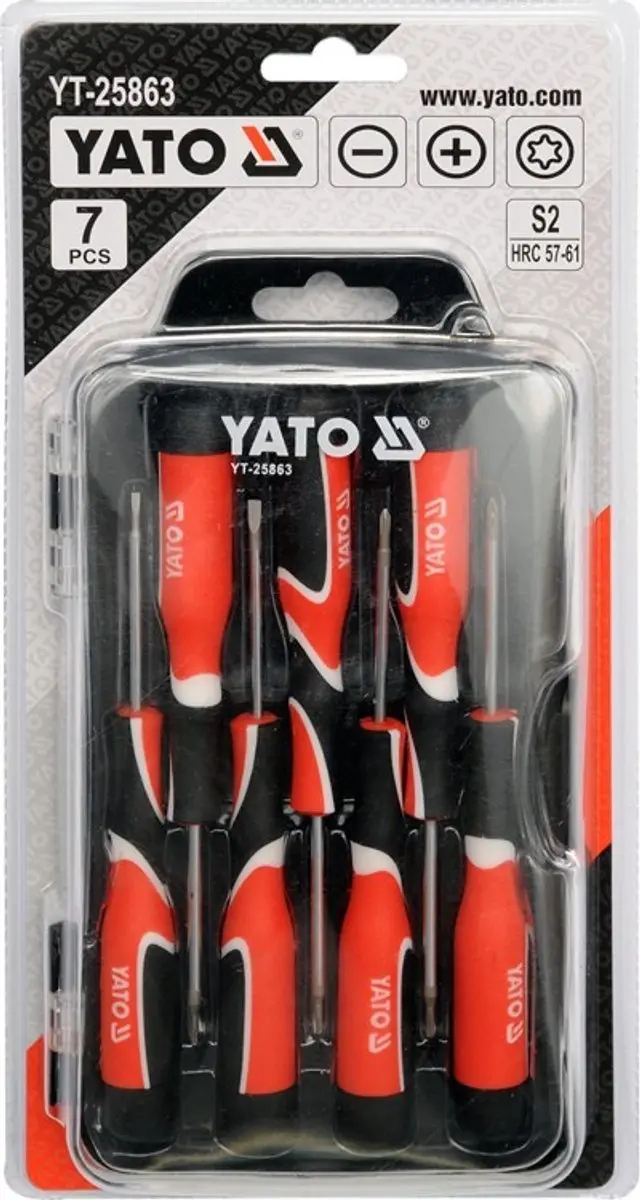 Yato YT-25863 Precisie Schroevendraaierset 7 Delig - afbeelding 2 van 4