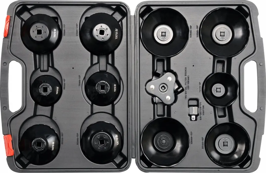 Yato Oliefilter Dop Set 13 Delig 3/8" & 1/2" Aandrijving