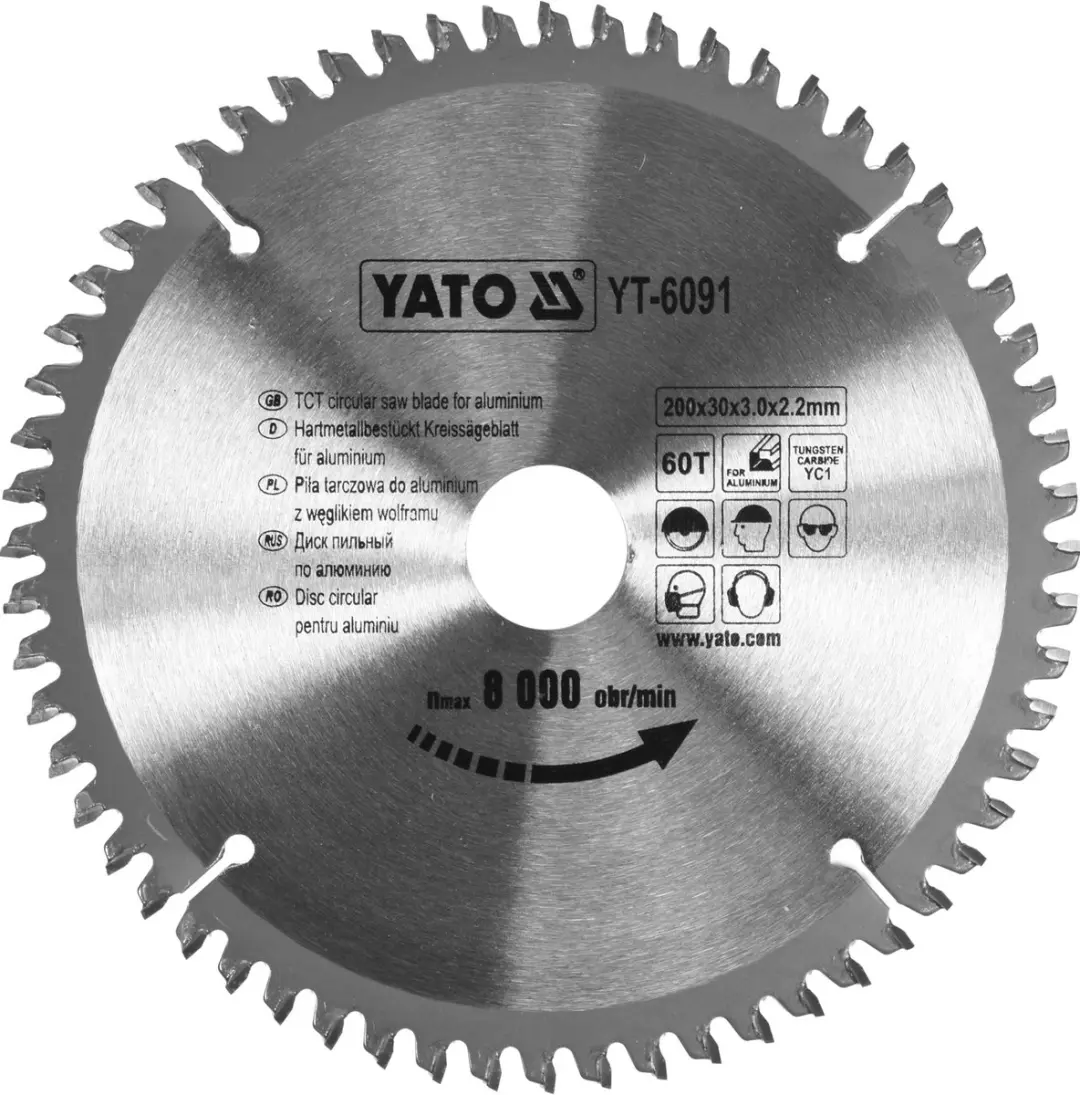 Yato YT-6091 Cirkelzaagblad 200mm