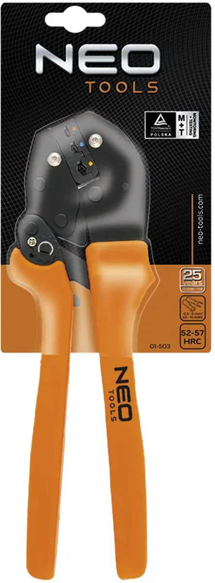 NEO Tools Krimptang 01-503 - 250 mm - 22-10 AWG - Blauw - afbeelding 6 van 6
