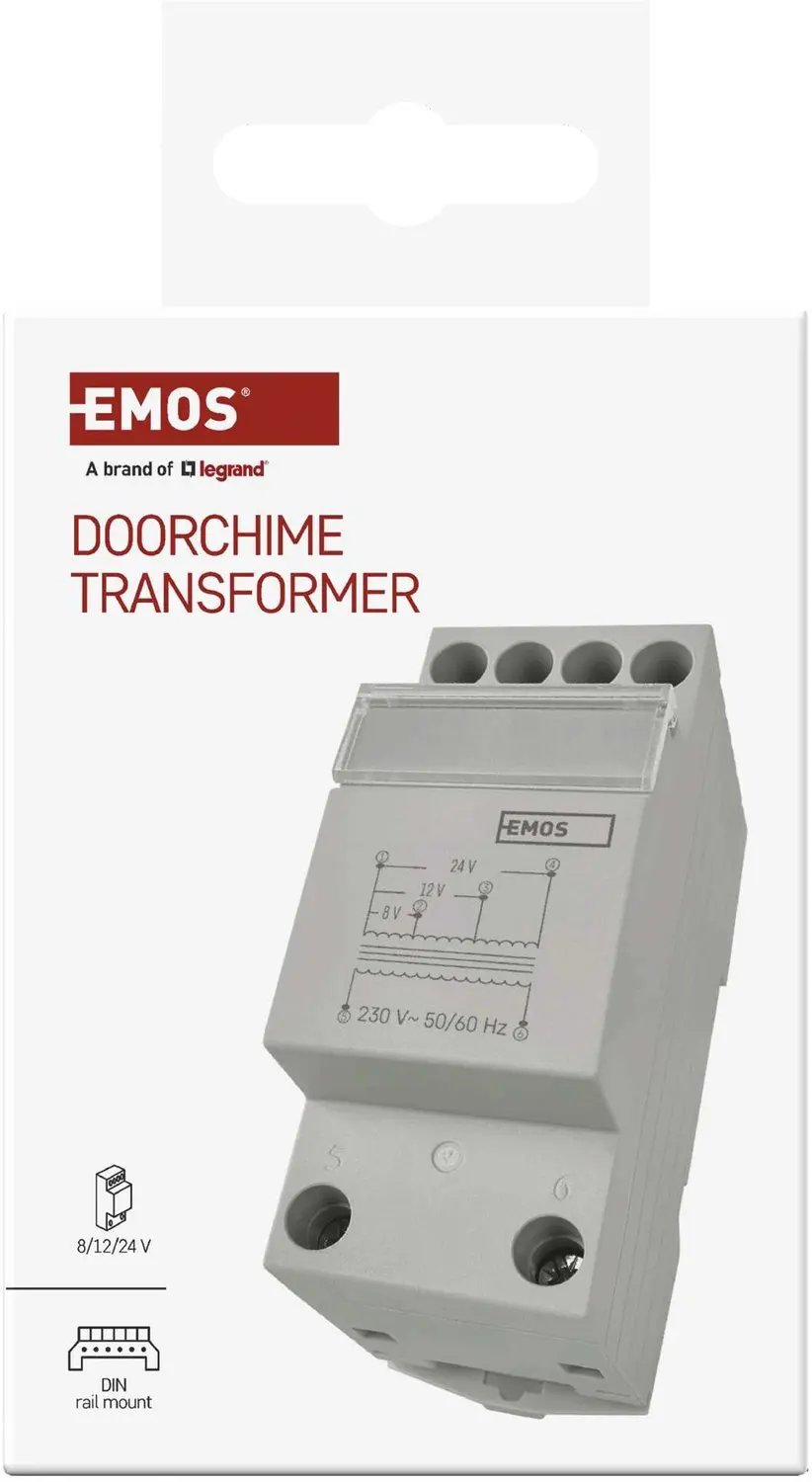 EMOS P57000TR Beltransformator - Wit - afbeelding 2 van 6