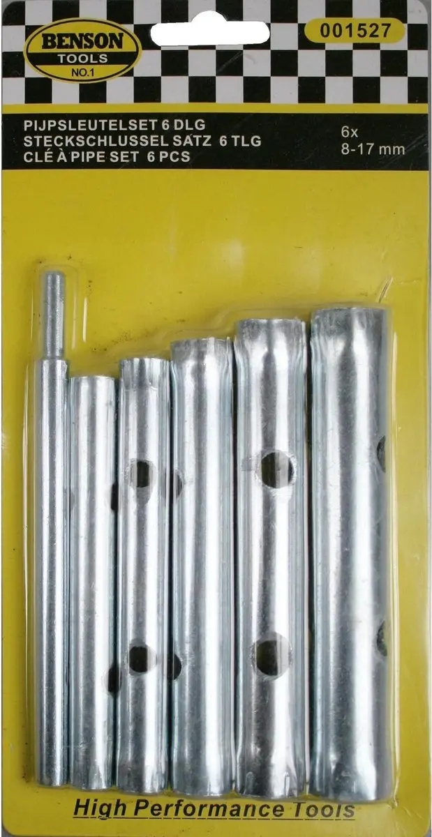 Benson Pijpsleutelset 8-17mm - Verzinkt staal - afbeelding 6 van 6