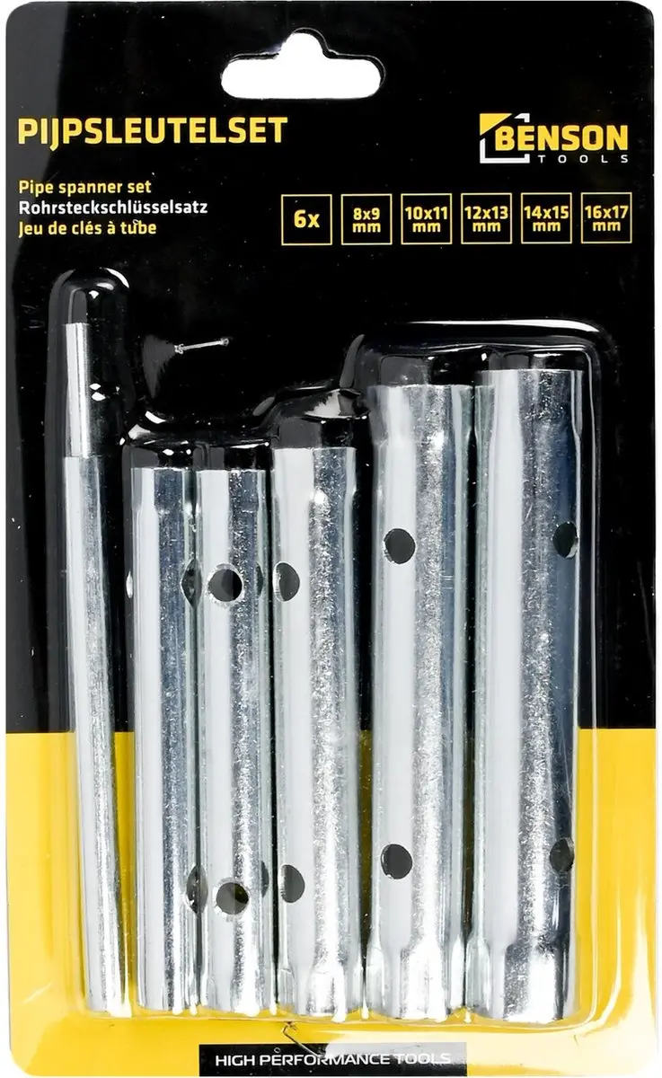 Benson Pijpsleutelset 8-17mm - Verzinkt staal - afbeelding 3 van 6