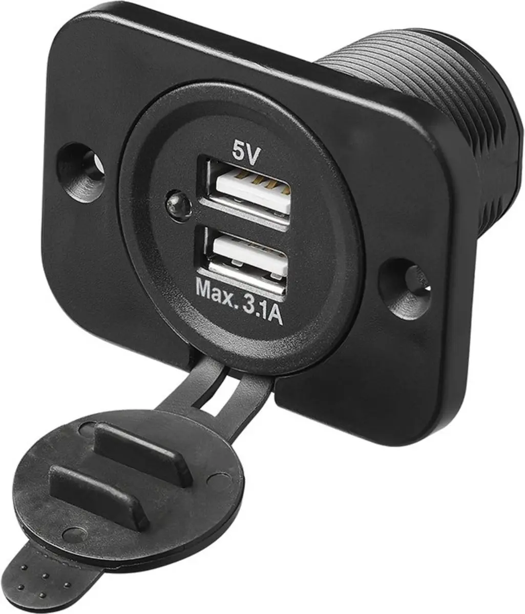 ProPlus USB-Inbouwdoos Tweevoudig Type A 3100mA