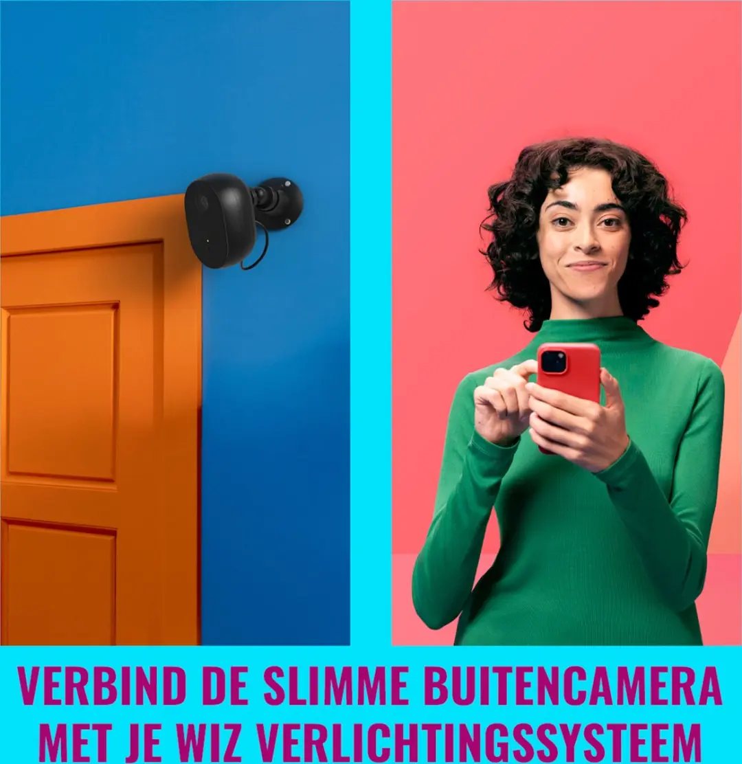 WiZ Slimme Buitencamera 1080p - Zwart - afbeelding 3 van 6