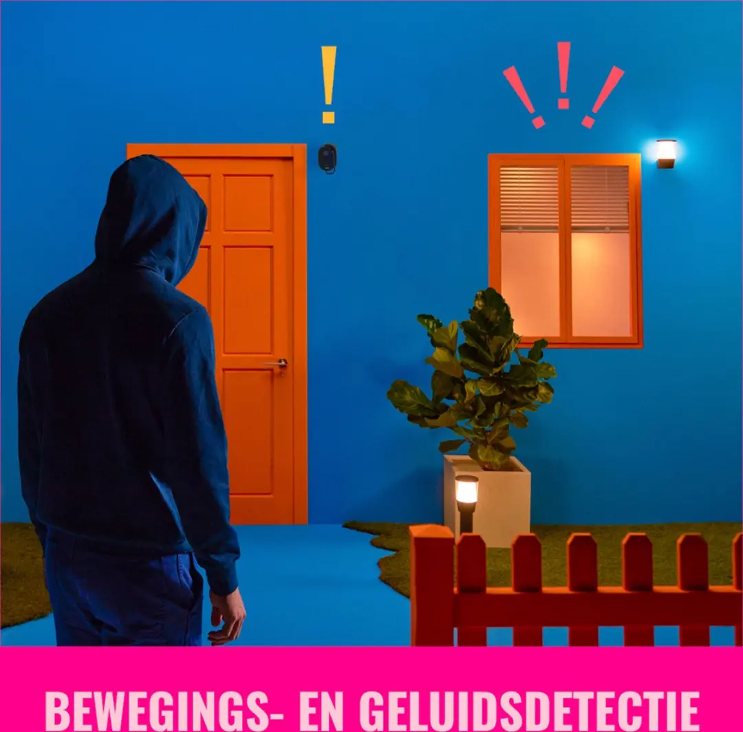 WiZ Slimme Buitencamera 1080p - Zwart - afbeelding 4 van 6