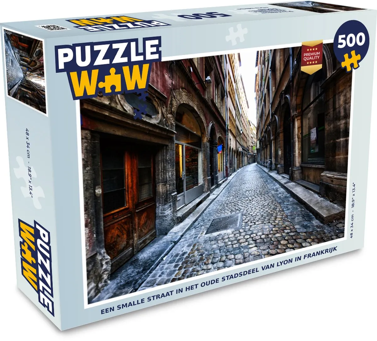 PuzzleWow Legpuzzel Lyon Frankrijk 500 Stuks